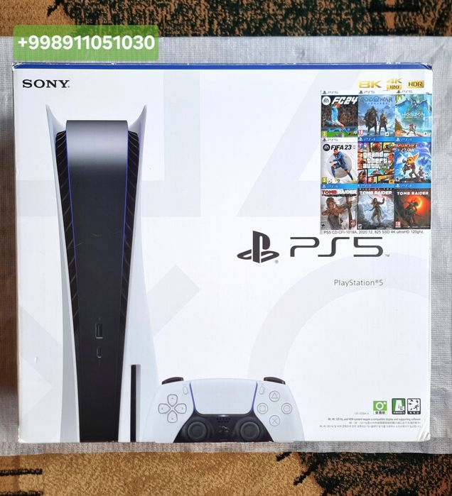 PlayStation 5 diskovodlik yangi full komplekt 4k UltraHd 120GHz.