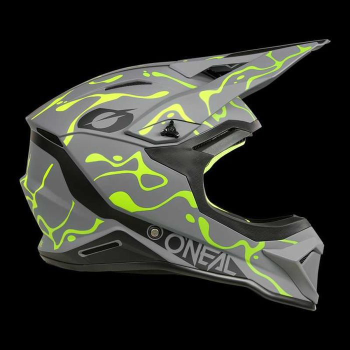 Каска O'NEAL 1SERIES Splash Gray/Neon YELLOW V.26