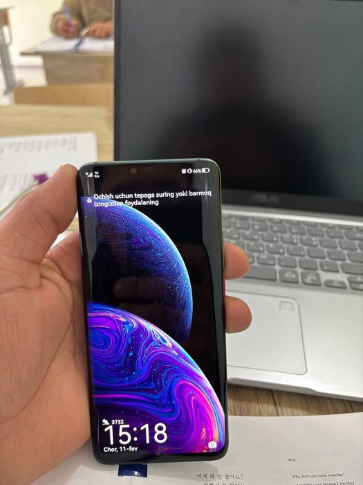 Huawei mate 20 pro radnoy
128 tali
Imeika o'tgan afitsaln