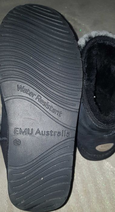 Ghete Emu _ culoare neagra, piele intoarsa copii