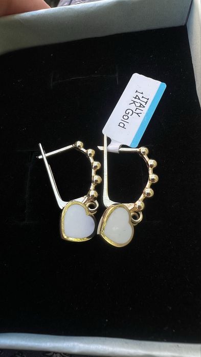 Золотые трендовые серьги