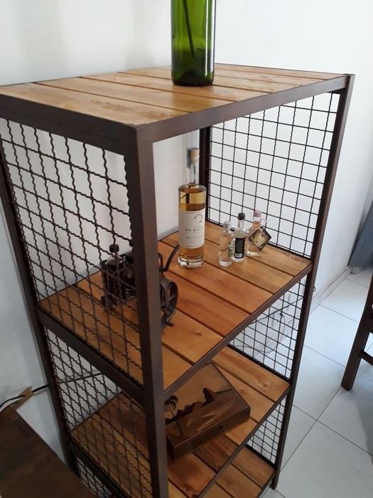 Стеллажи лофт.  Сеточные