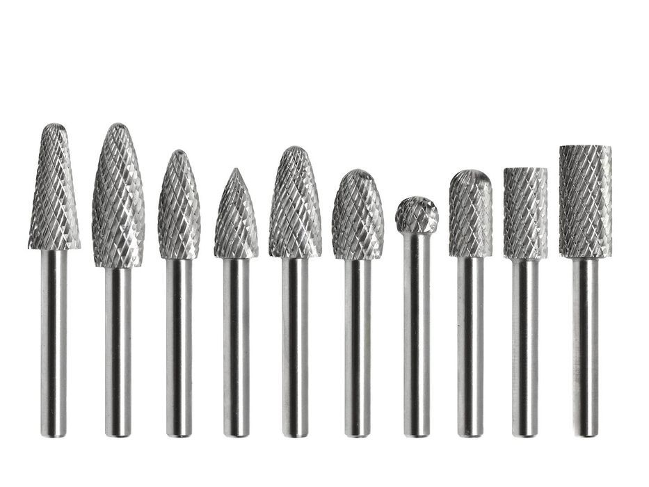 Set de 10 freze din carbura pentru biax