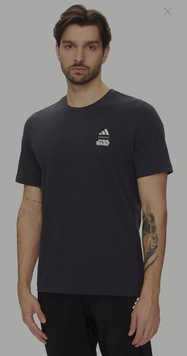 Памучна тениска adidas x Mandalorian