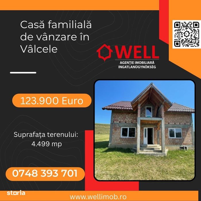 Casă familială de vânzare în Vâlcele