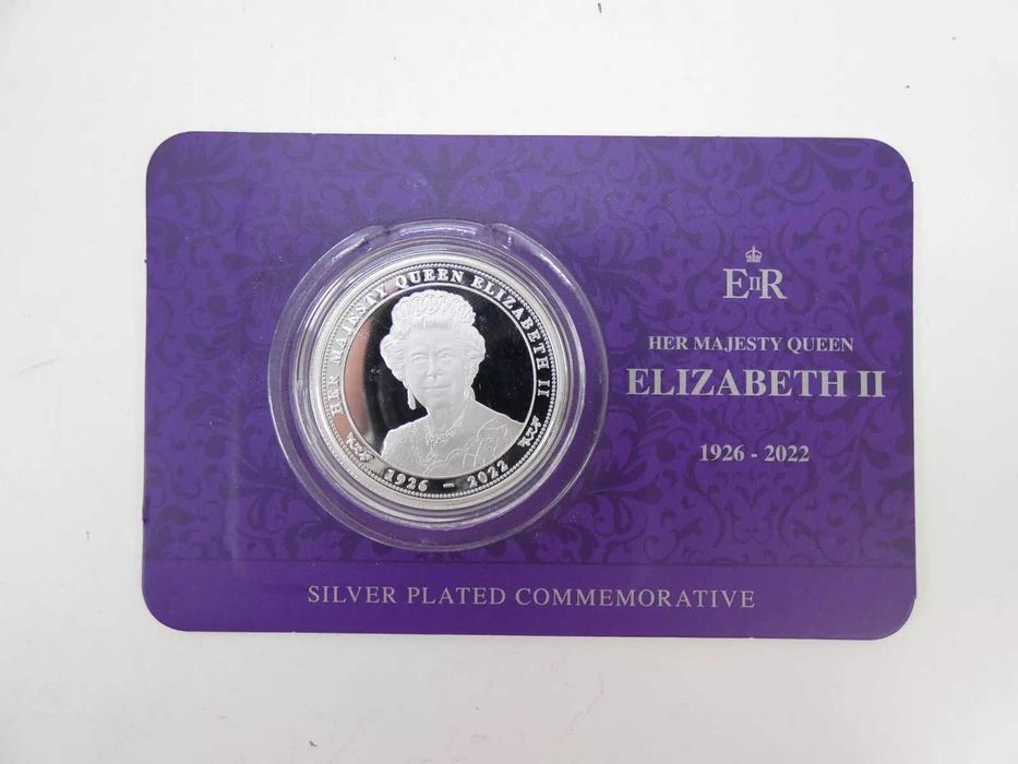 СРЕБЪРНА МЕМОРИАЛНА МОНЕТА- Кралица Елизабет II 1926-2022 - Royal Mint