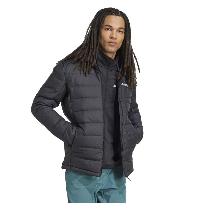 Пухено яке adidas TERREX Multi Light Down Hooded Jacket - black