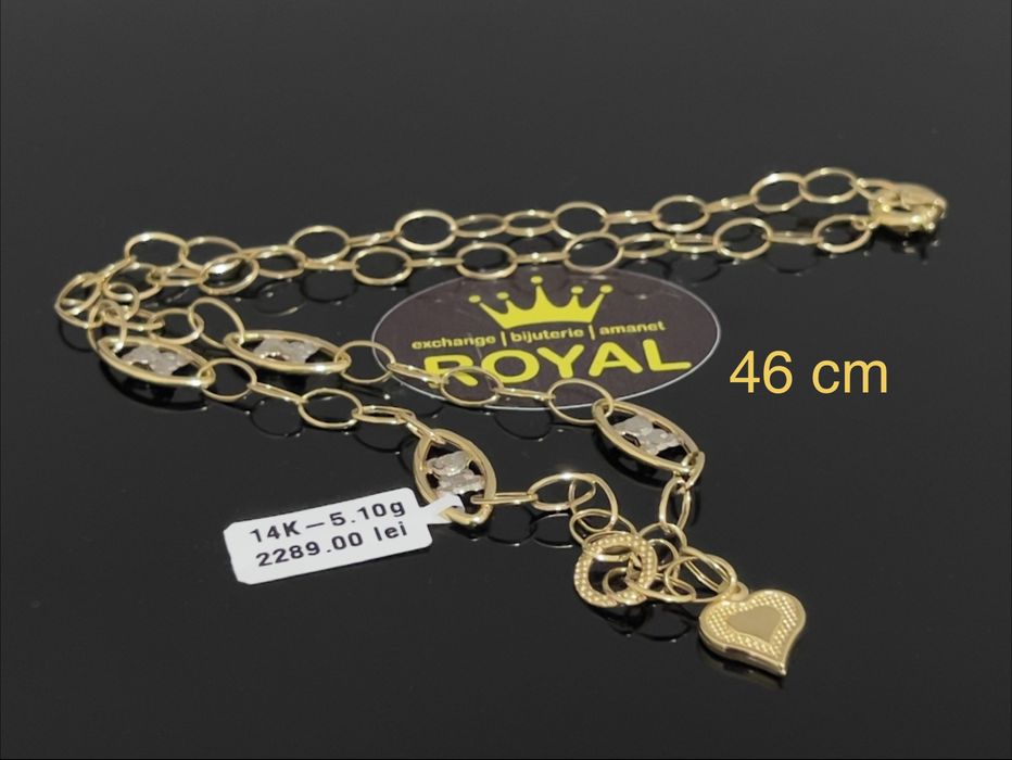 Bijuteria Royal CB : Lant aur 14k 585  5,10 gr
