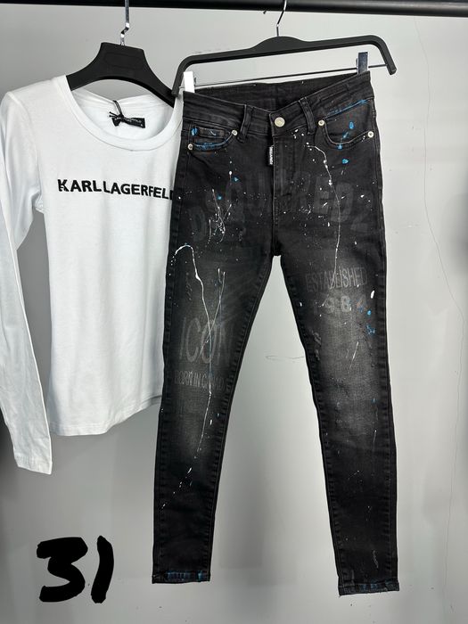 Dsquared дамски черни дънки