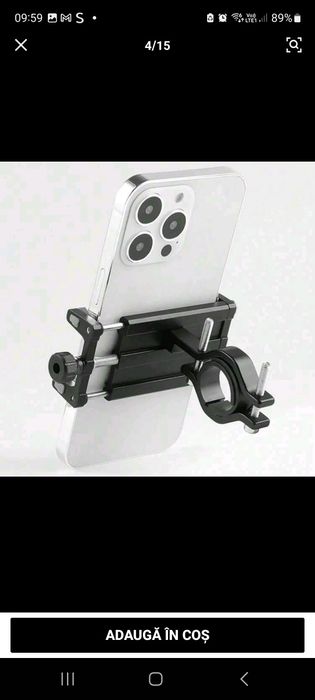 Suport telefon GUB G-81 metalic pentru bicicletă / trotinetă/ scuter