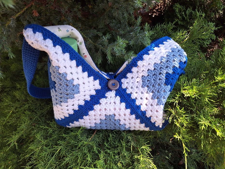 Плетена памучна чанта