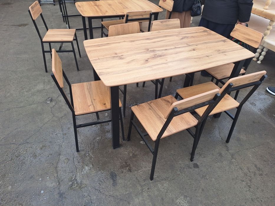 Yozgi stol stullar Mdf temir karkazdan