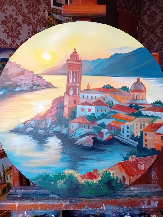 Картина  " Болгария" 32х90, масло,платно