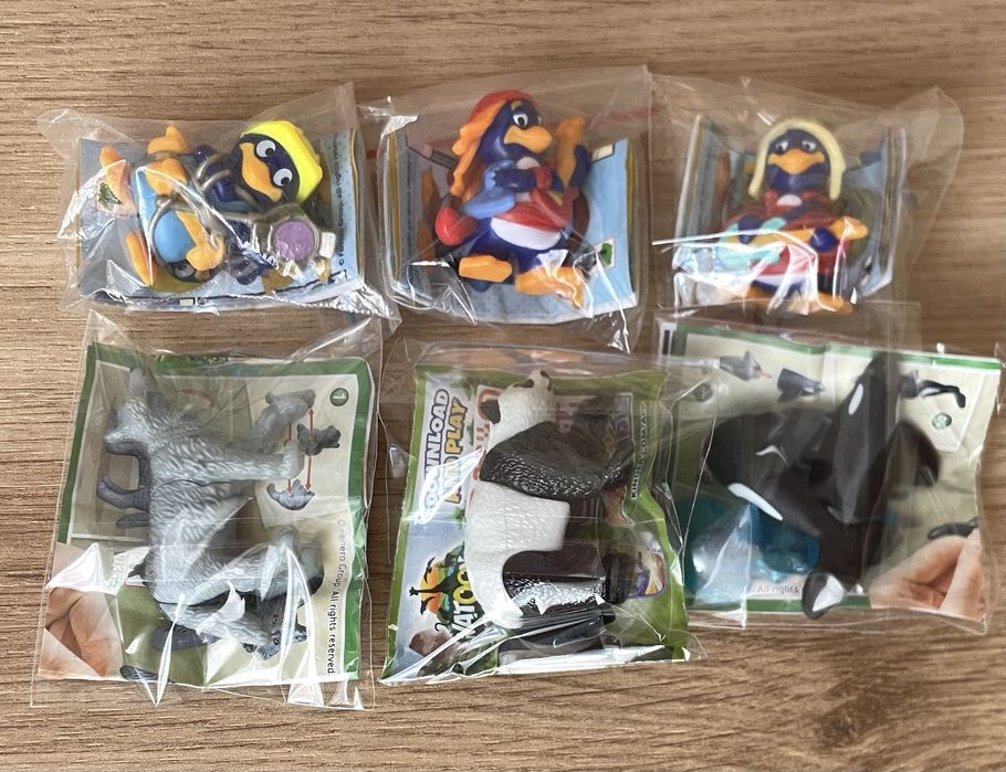 Kinder joy minecraft, фиксики, Natoons, пингвины