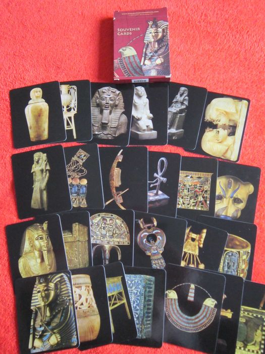 cards muzeu Egipt 25 poze+informtii artefacte mormant Tutankhamon