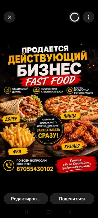 Продам действуйщий бизнес