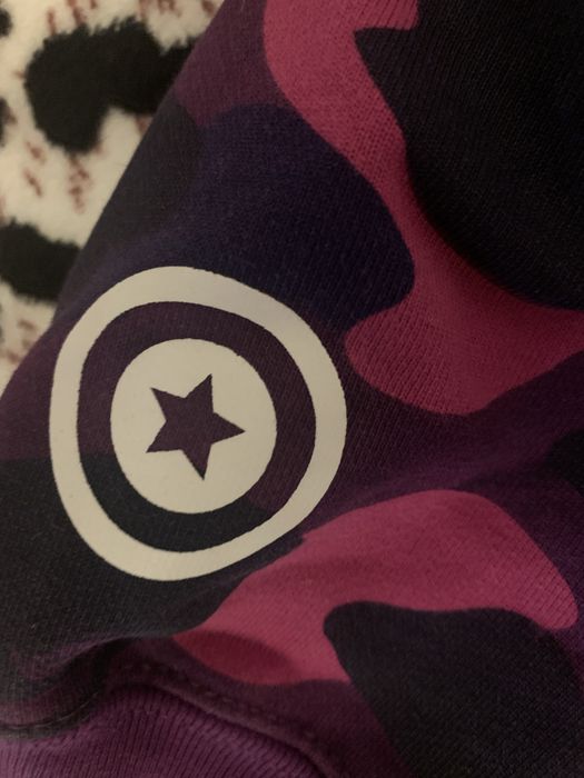 Hanorac Bape Shark Purple Camo