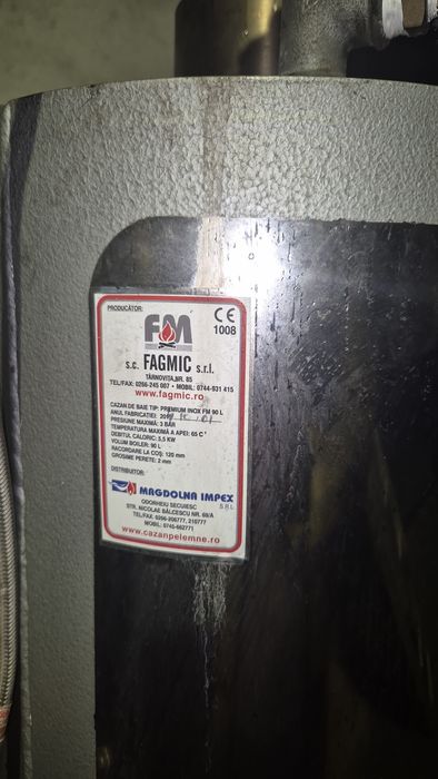 Vand boiler de inox de 90L