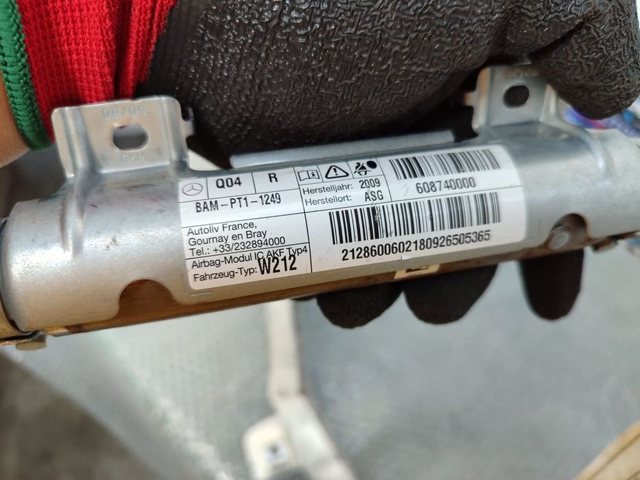 AIRBAG CORTINĂ DREAPTA MERCEDES-BENZ E250 BlueEFFICIENCY (W212) 2009–2016 / COD OEM A2128600602 (5E2)