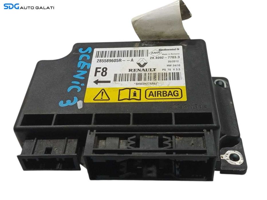 Unitate Modul Calculator Control Airbag Renault Scenic 3 2009 - 2016 Cod 285589605R [L6735]