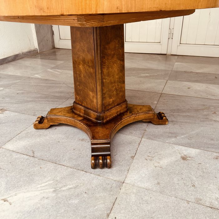 Антикварна кръгла маса – шведски стил Empire (Karl Johan), ок. 1900 г.