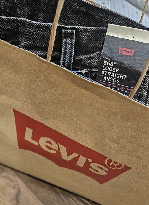 НОВИ Levis 568 карго дънки 32/32
