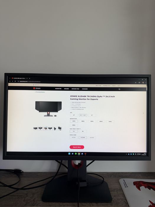 Monitor Zowie Benq XL2546K 240HZ Dyac+