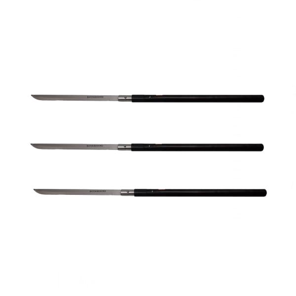 Pachet trei sabii de vanatoare, Shaolin Master, model baston, 87 cm