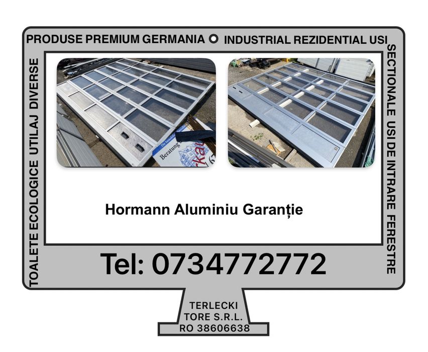 USA SECTIONALA INDUSTRIALA Hormann poarta hala H 345 x L 370 Garantie
