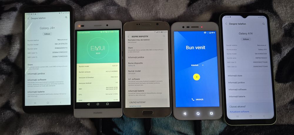 Samsung Galaxy A14, J4 Plus, S6 Edge, etc