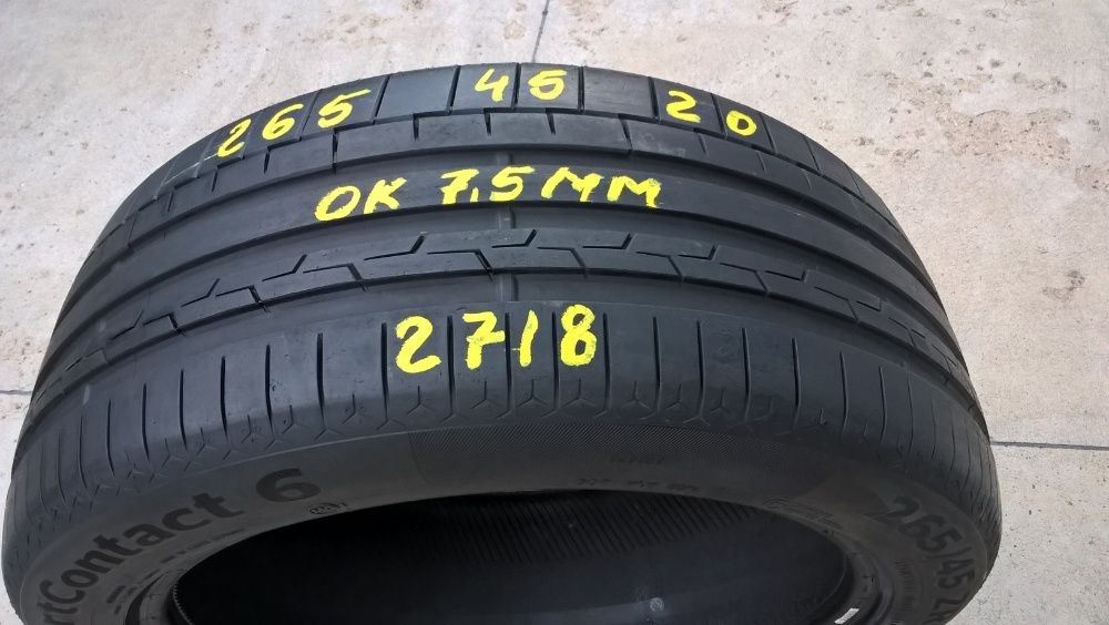 O anvelopa de vara 265 45 20 continental sportcontact 6 profil 7,5 mm