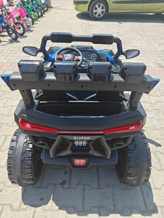 X двуместен акумулаторен джип BEAST 4x4 син