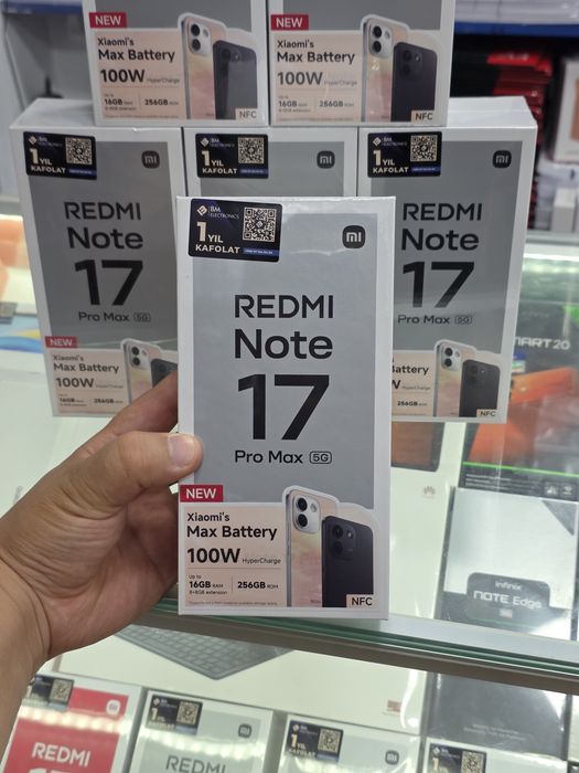 REDMI Note 17 Pro Max 5G  (2026) New Super Skidka+Garantiya+Dastavka
