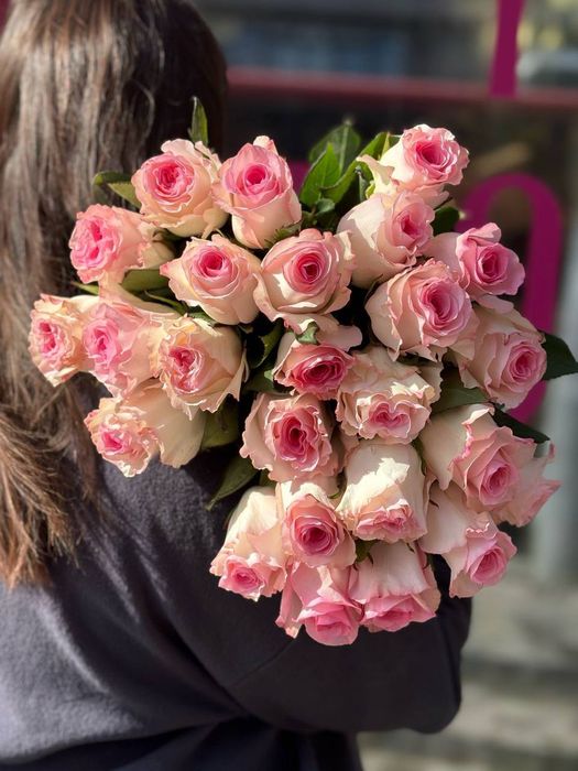 Цветы букеты розы