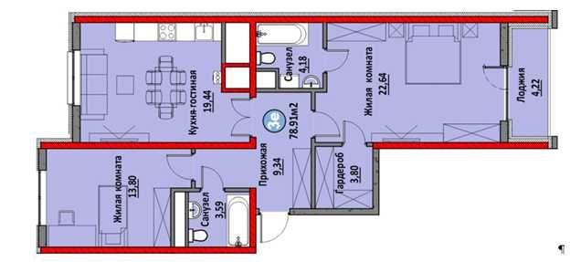 ПРОДАЁТСЯ квартира в ЖК Murad building SOY BO’YI 3/4/16