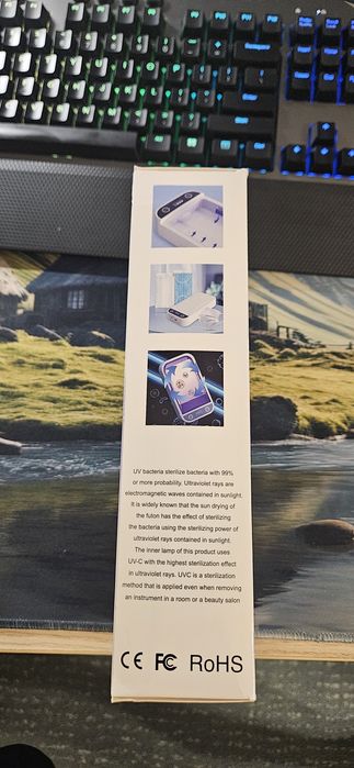 Aparat de dezinfectare si sterilizare telefon, chei, etc.cu lumina UVC