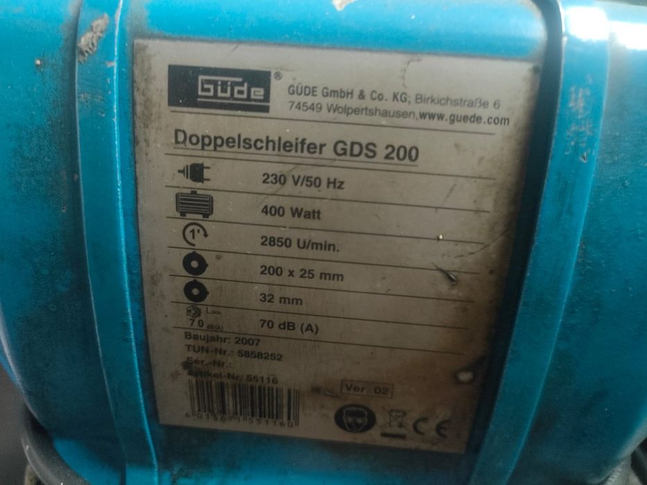 Точильный станок Doppelschleifer GDS 200