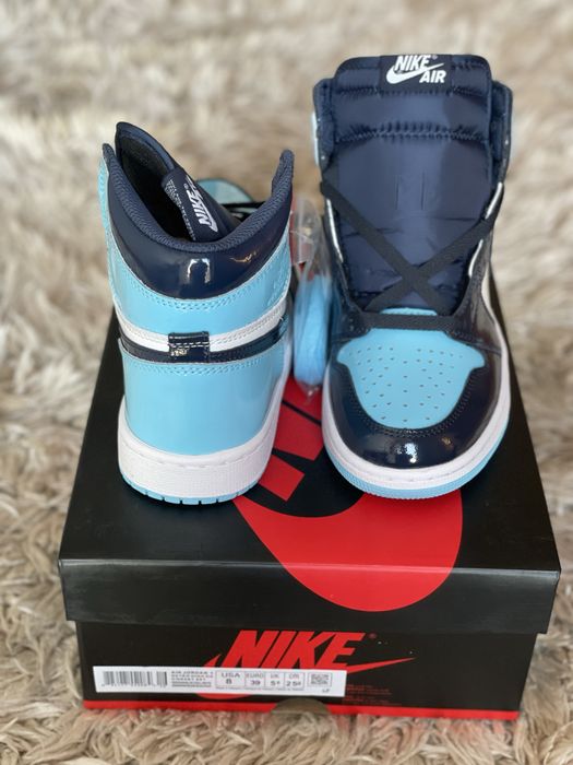 Jordan 1 Retro High UNC Patent Air Plus Blue Nike Mid 4 Max