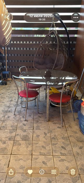 Продам стол закаленное стекло