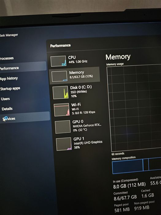 ASUS TUF F15 | i7-11800H | 64GB RAM  | RTX 3050 Ti | Stare Im