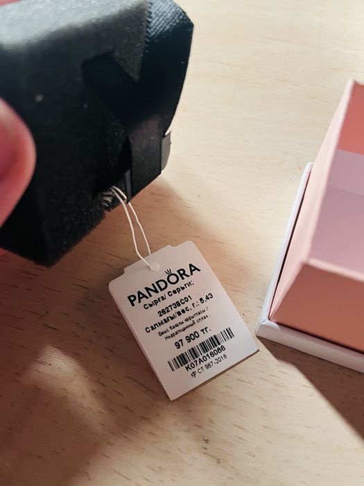 Серьги Pandora «Лого»