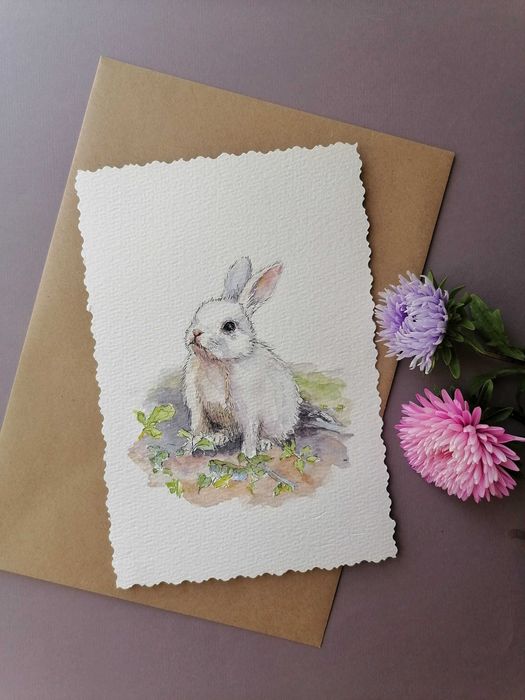 Открытка в подарок (акварель)