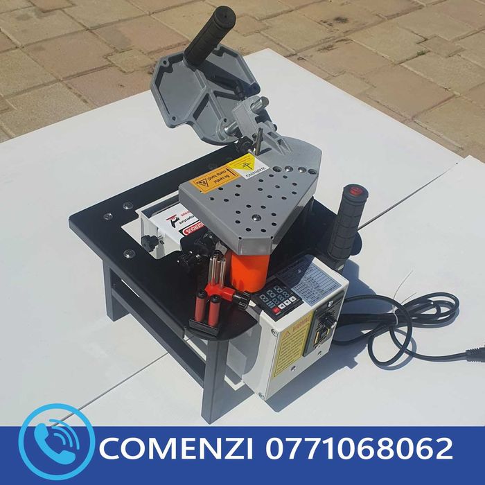 Aparat de aplicat cant ABS cu dubla adezivare portabil