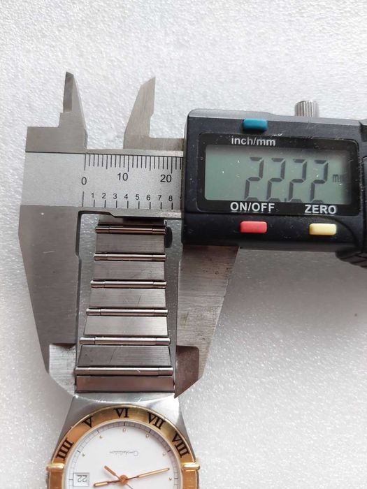 Omega Constellation-часовник Омега кварц- стомана и златна гривна 18к.