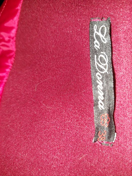 Palton Starshiners/LaDonna visiniu cu broderie, marime 38