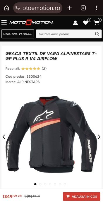 Geacă moto alpinestars
