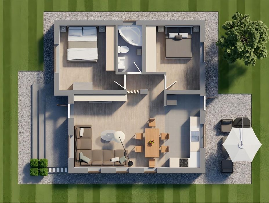 Casa cu 3 camere, Centru LUMINA  teren 250 mp