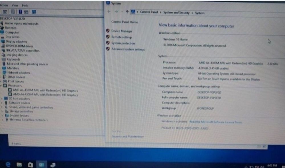 Laptop HP Probook AMD A4