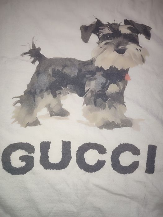 Футболка гучи пёс (торг есть)