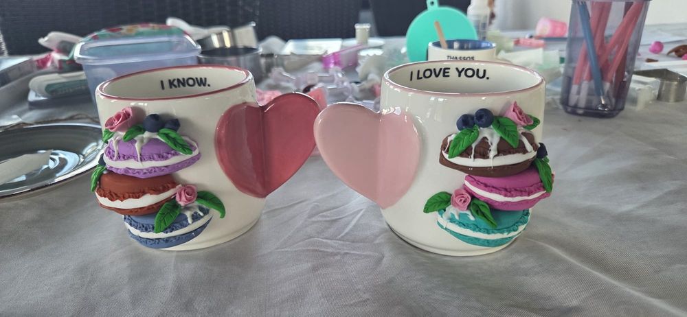 Set cani făcute manual cu lut polimeric